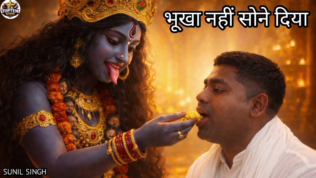 माँ काली ने भूखे भक्त को खिलाया 🙏 Emotional Maa Kali Bhajan Scene