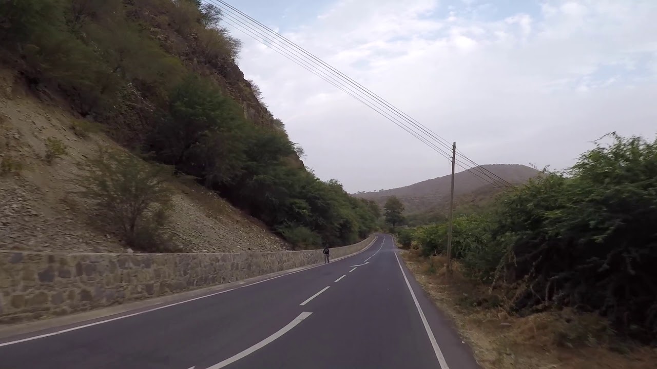 Cabo Verde Santiago Road Tarrafal to Praia / Cap-Vert Santiago Route Tarrafal vers Praia, Gopro