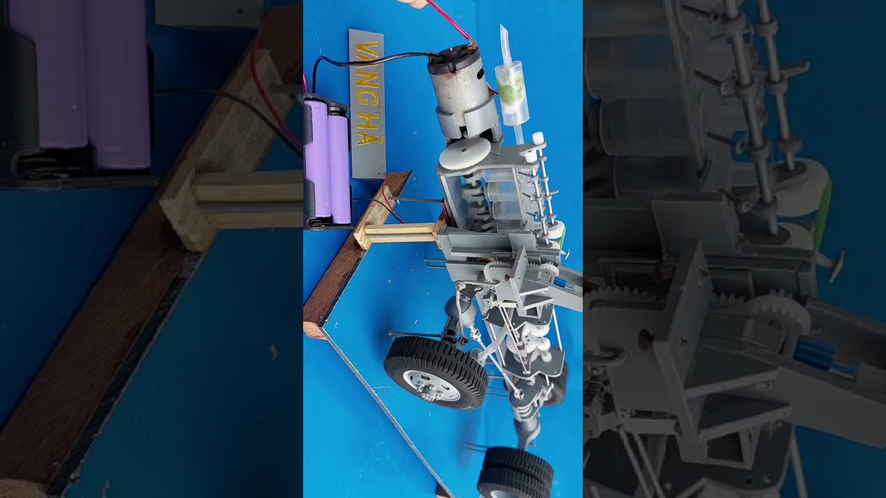 Homemade engine model from pvc 