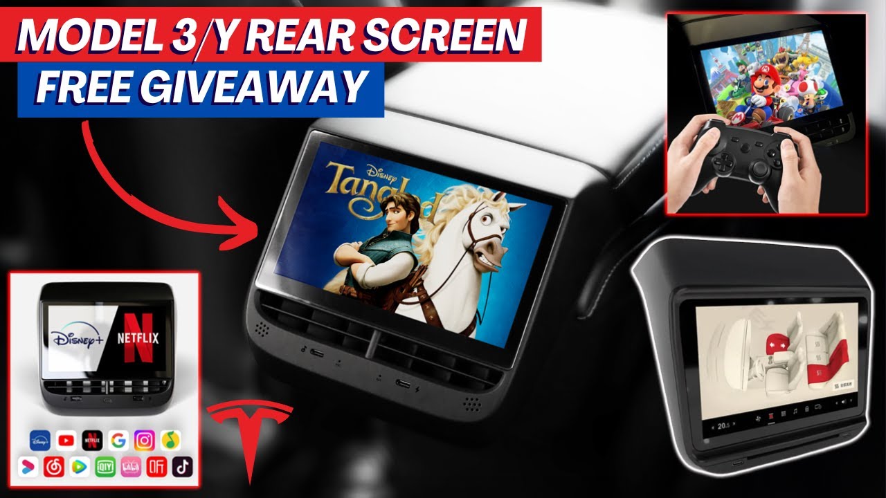 BEST Tesla Model 3/Y Rear Entertainment & Climate Control Display + GIVEAWAY!
