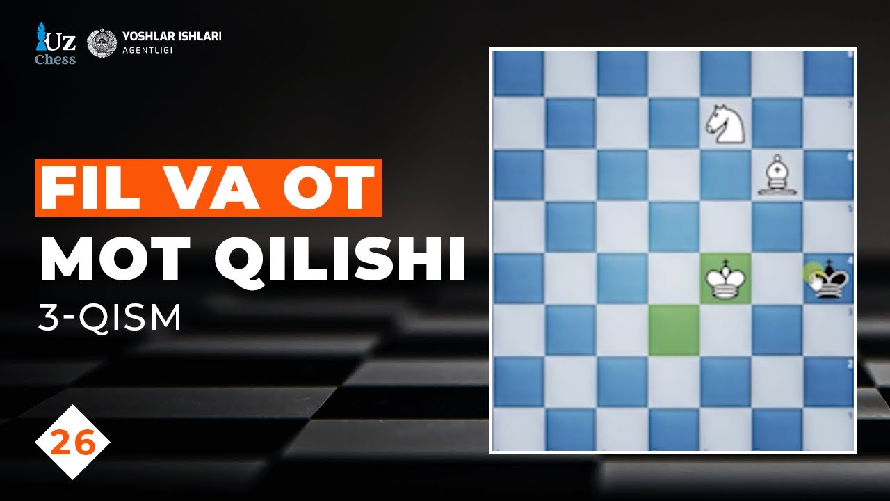 FIL VA OT MOT QILISHI, 26-DARS (3-QISM) | XM BOBUR SATTAROV BILAN SHAXMAT DARSLARI