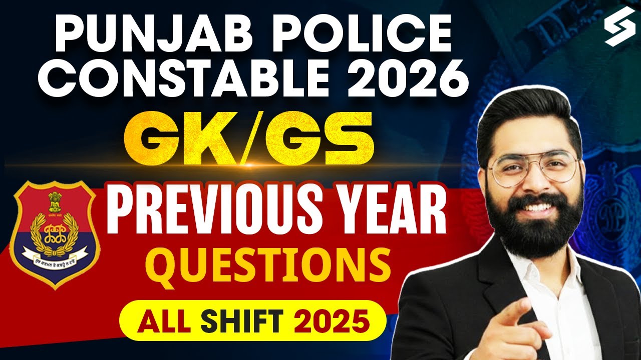 Punjab Police Constable 2026 | GK GS PYQ | 2025 All Shift PYQs By Nishant Sir