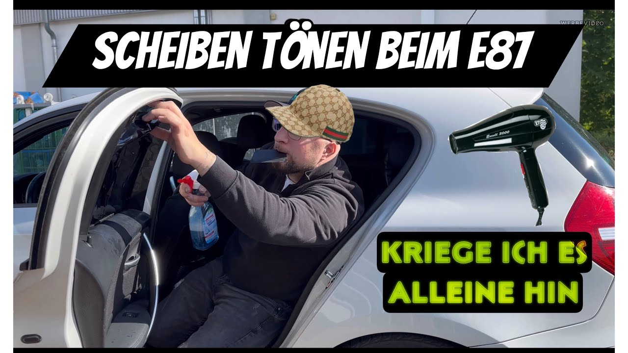 Scheiben Tönen zum ersten mal, klappt es ? BMW E87 #bmw #tuning #automobile #art #asmr