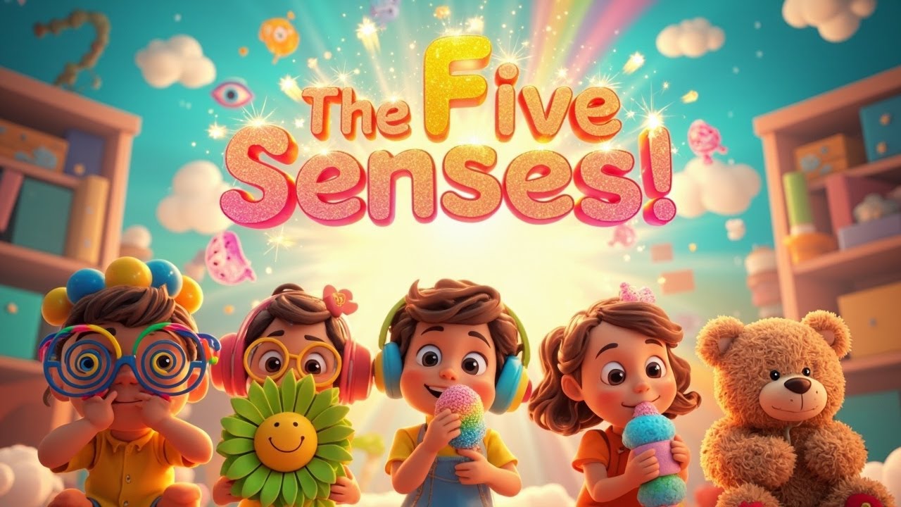 The Five Senses for Kids | Fun Educational Song about Sight, Hearing, Smell, Taste & Touch