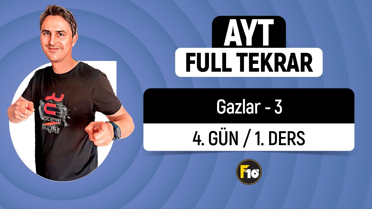 📌GAZ KARIŞIMLARI VE TEST - 6  I  GAZLAR 3   l 4. GÜN 1. DERS   l  AYT KİMYA FULL TEKRAR KAMPI