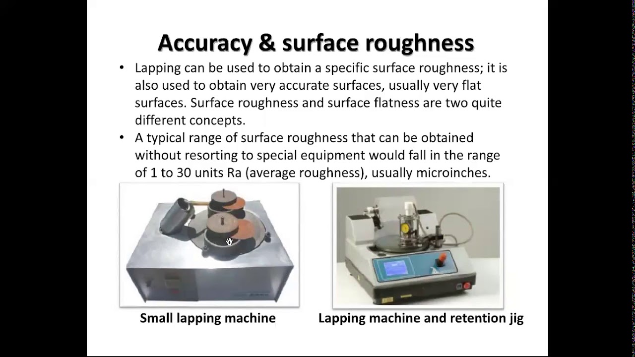 22. Super finishing operations Honing,  lapping and Broaching by Dr. SM Hussaini