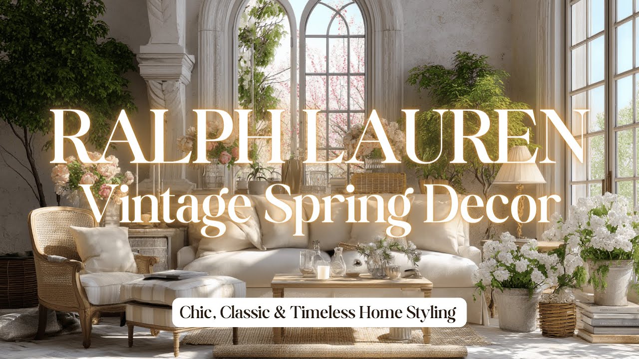 Ralph Lauren Vintage Spring Decor: Chic, Classic & Timeless Home Styling for a Modern Retreat