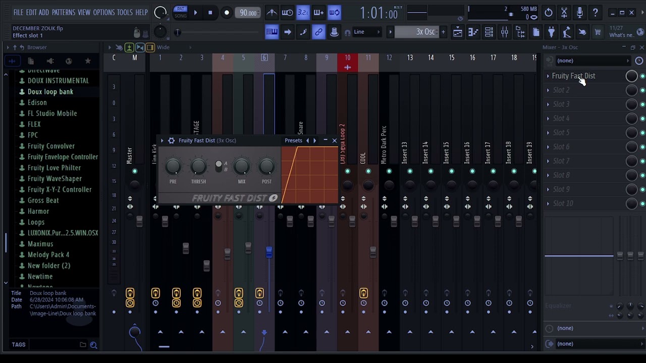 how to create a zouk beat using fl studio stock plugins