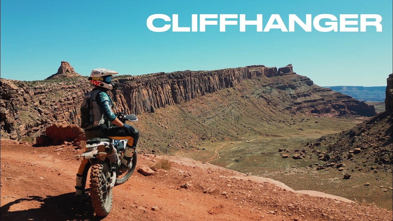 Riding the CLIFFHANGER TRAIL | MOAB High Exposure Dirt Bike Riding | Part 2