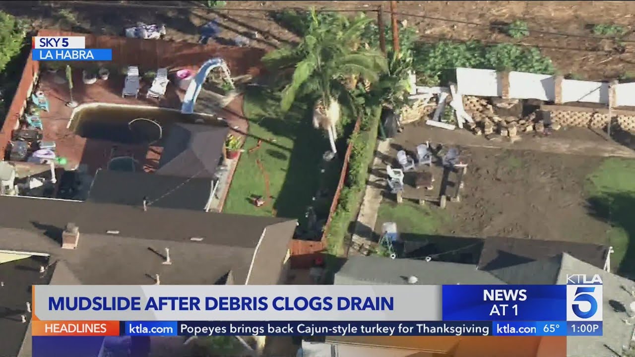 Residents say mudslides affecting La Habra homes are made worse by encampment debris, broken infrast