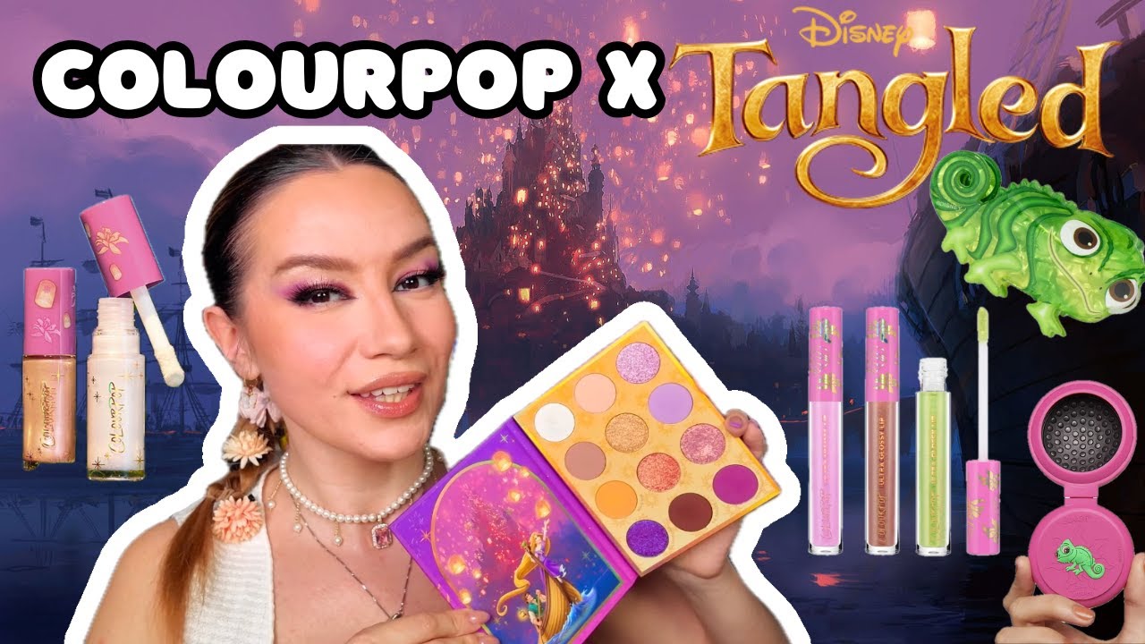 ColourPop X Tangled💜 worth it? | review, tutorial, swatches