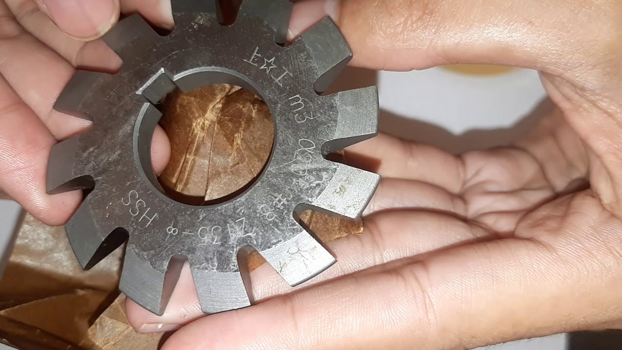 PISAU CUTTER MODUL HSS M 3.0 SETT NO.1~8 GRADE INDUSTRI