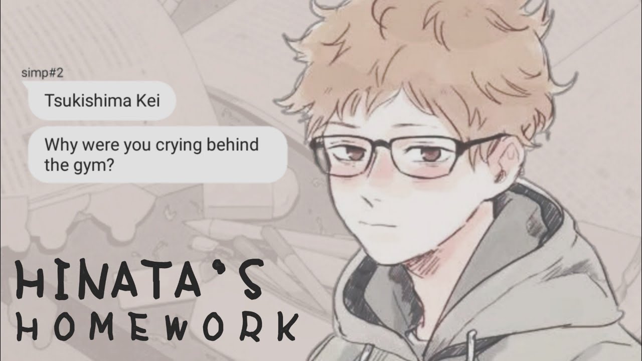 tsukishima doing hinata's homework? | haikyuu texts (one-shot)
