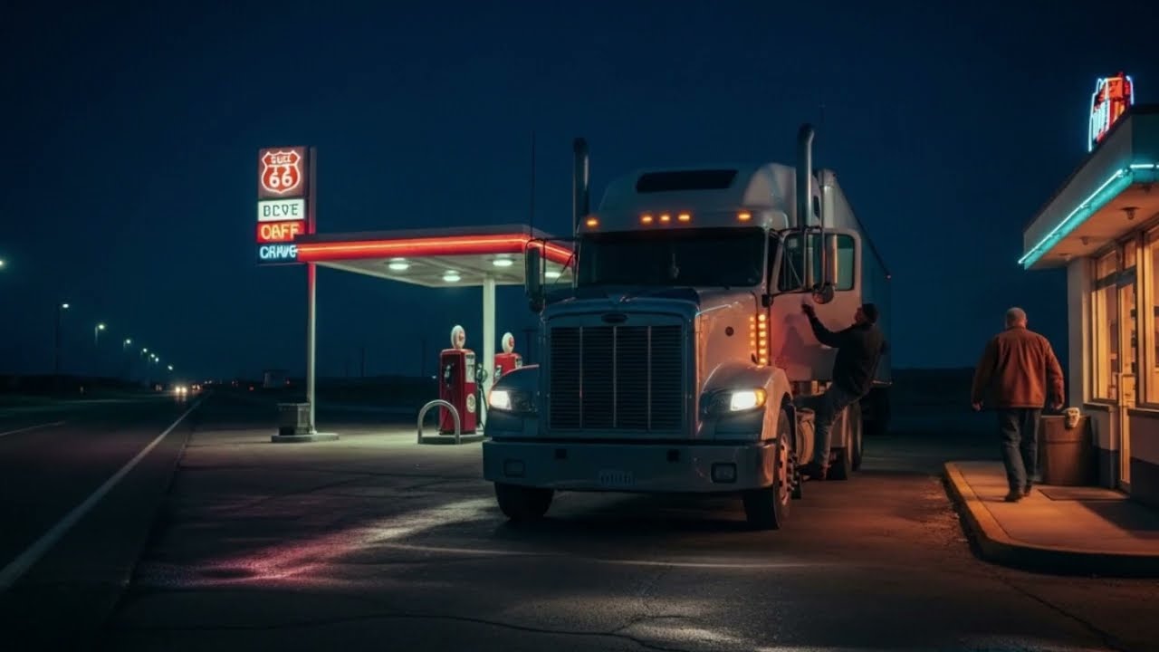 Midnight Vibes In American Truckers  Night Highway