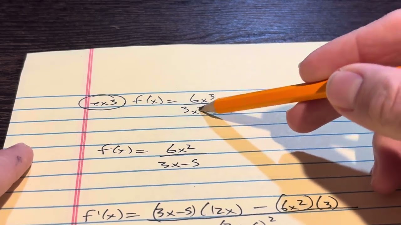 Calculus Notes Video 12/2/25