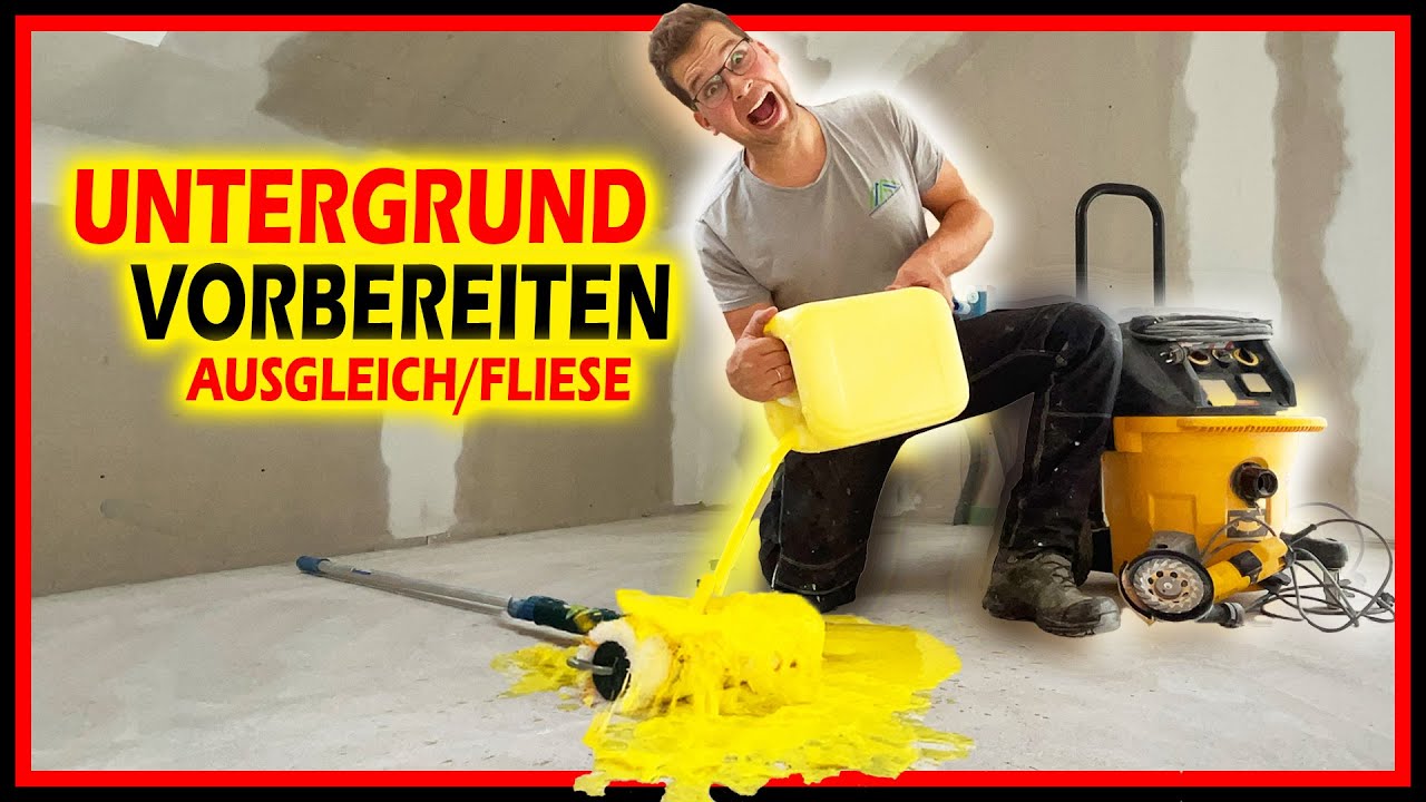UNTERGRUND SELBER VORBEREITEN - Boden abschleifen & grundieren! | Home Build Solution