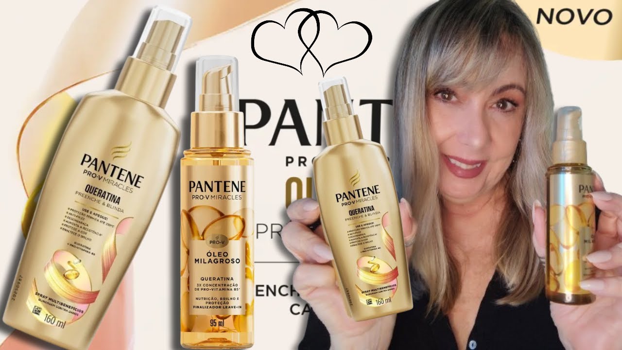 PANTENE ÓLEO MILAGROSO E SPRAY Multibenefícios Proteção térmica Liberados low poo