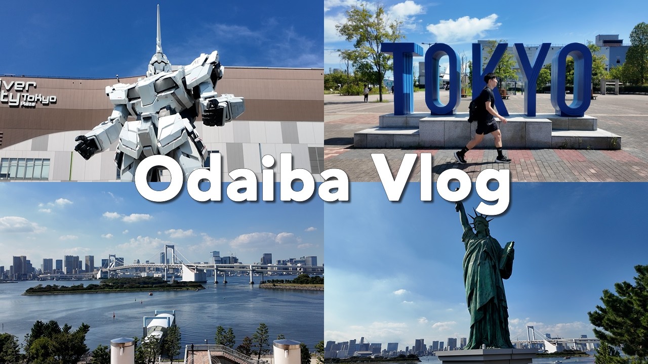 Вид на Токийский залив, прогулки, шопинг и единорог Gundam | Odaiba Vlog