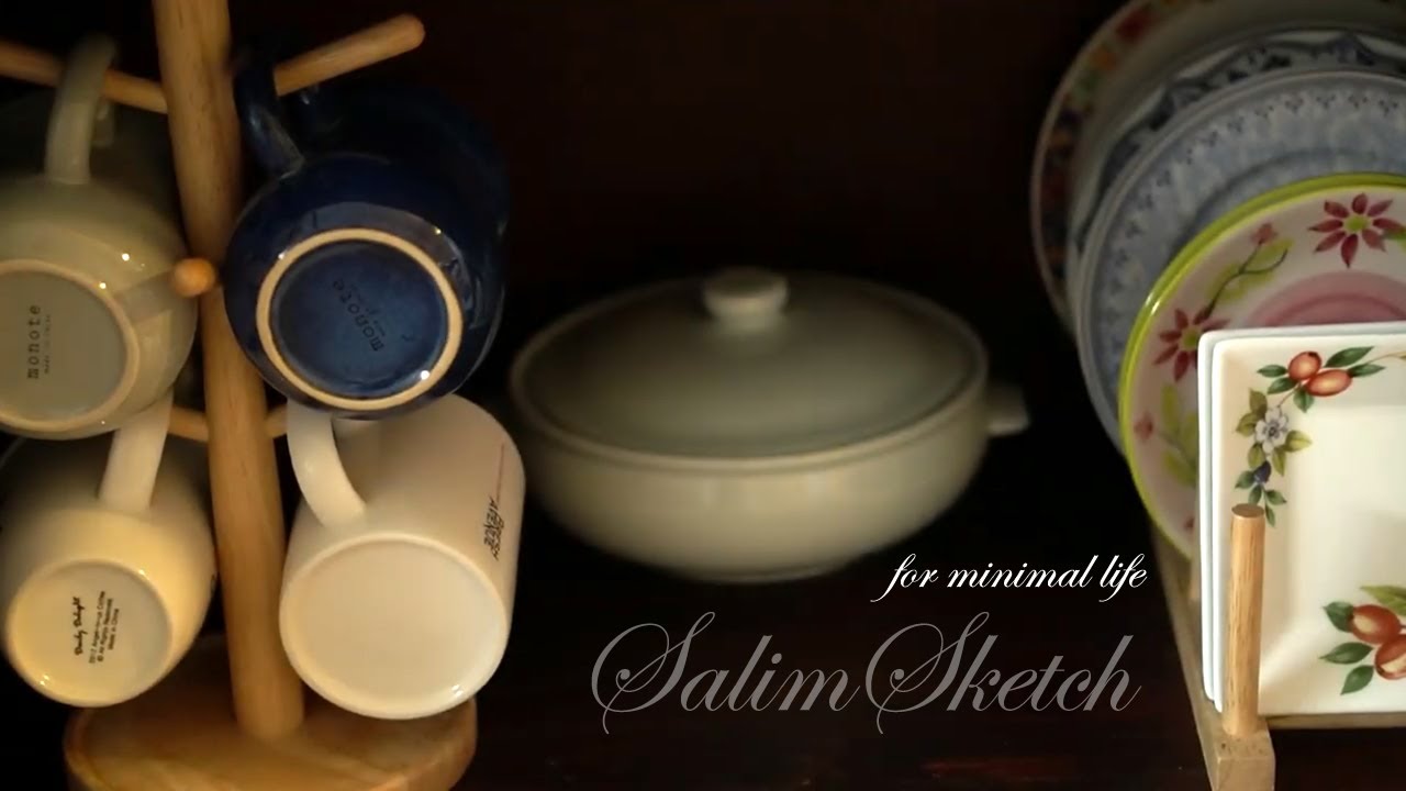 ENG)미니멀라이프/삶의 질이 향상되는 살림과 비움 이야기/그릇장 비움으로 공간 확보하기/쑥 캐고 도다리 쑥국 먹는 이야기