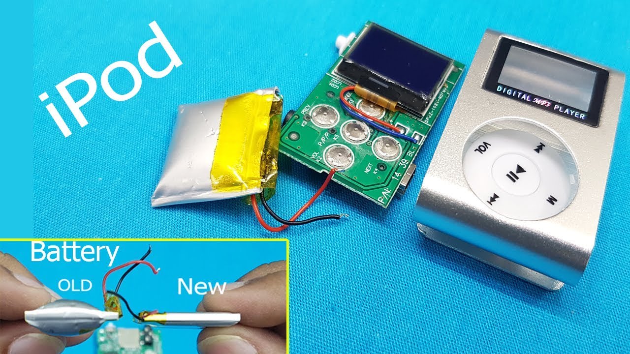 iPod Battery Replacement || China Mini Clip MP3 Player Repair / How to replace iPod battery