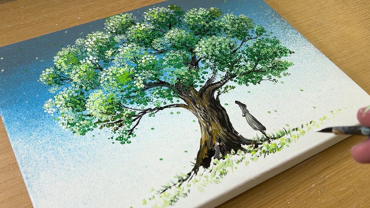 How to Draw a Tree / Painting / Easy Painting