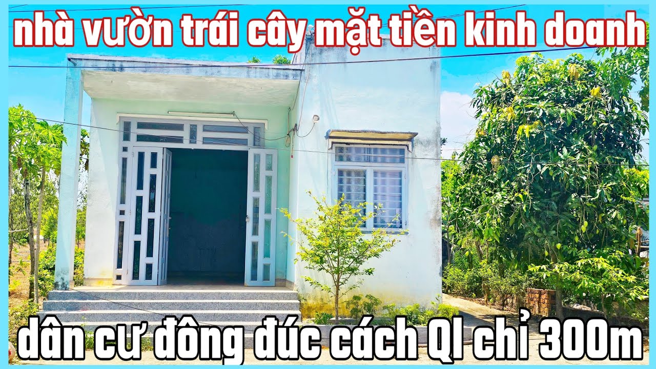 Nhà vườn trái cây mặt tiền kinh doanh khu dân cư đông đúc 10×51×200tc cách Ql dt759b chỉ 300m 770tr