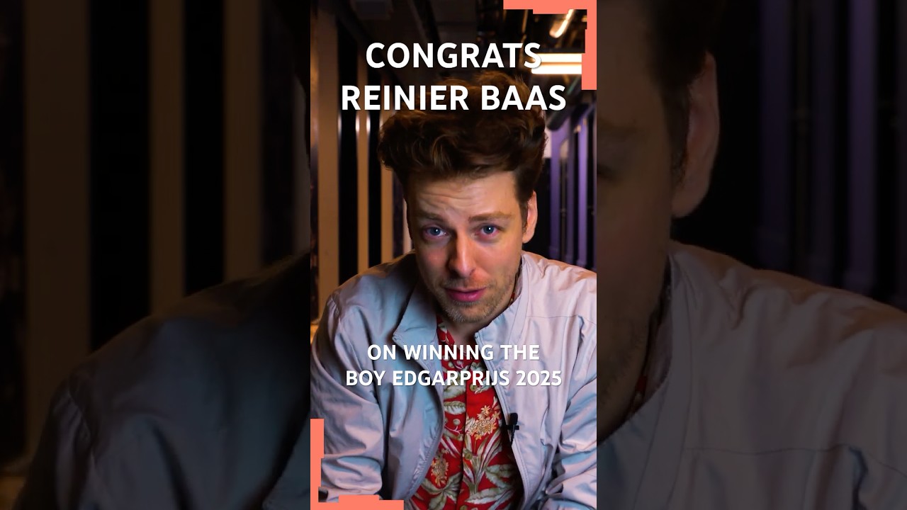 Reinier Baas wins Boy Edgarprijs 2025