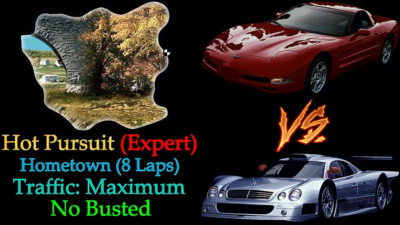 Need For Speed III: Hot Pursuit (PlayStation) - Hot Pursuit, Hometown, Corvette vs. CLK-GTR