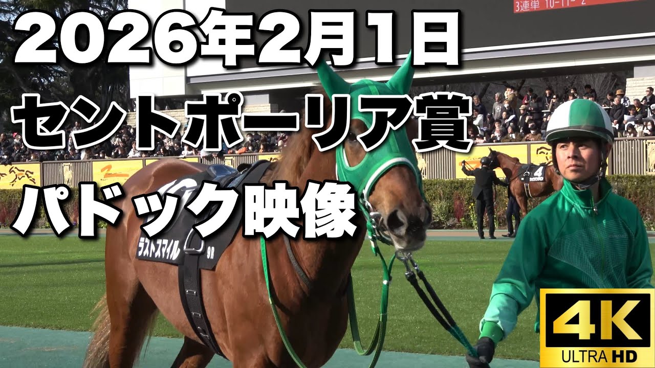 【4K動画】2026年セントポーリア賞パドック【ラストスマイル】