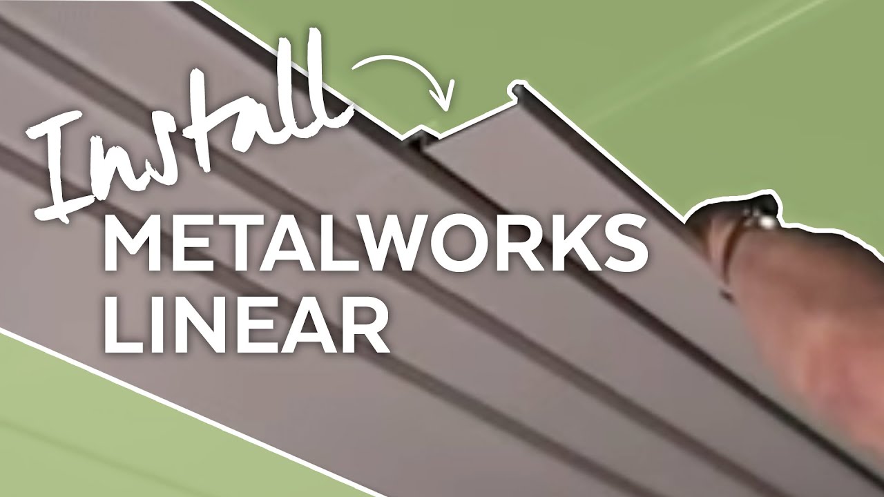 Установка линейного металлического потолка | MetalWorks | Armstrong Ceiling Solutions