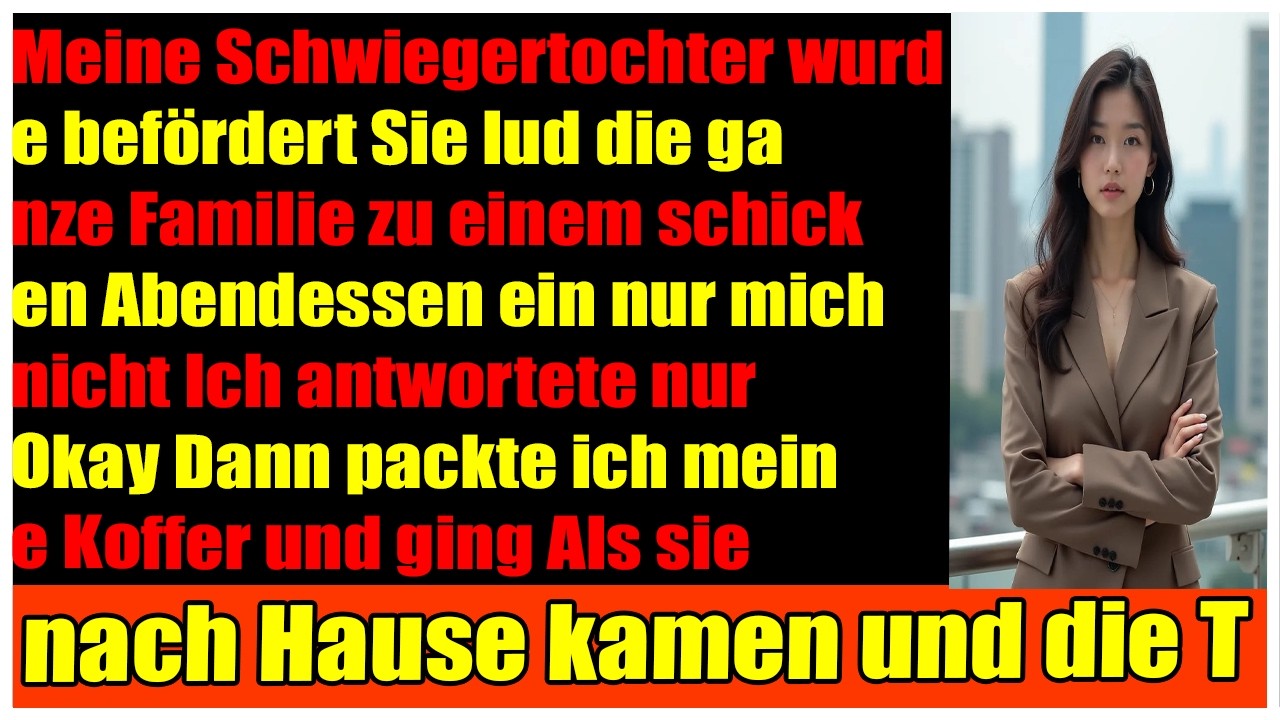 Meine Schwiegertochter schriebWärm die Reste auf Was ich dann tat machte alle sprachlos
