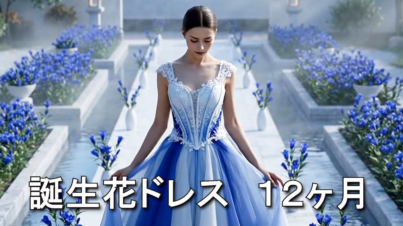 誕生花ドレス12ヶ月🌸美しいプリンセスのランウェイ🌸ASMR
