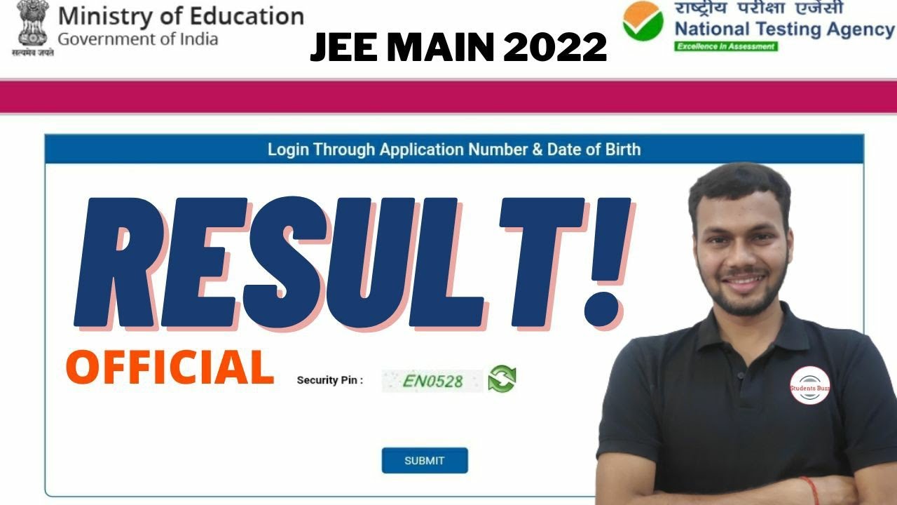 🤩LIVE: JEE MAINS 2022 RESULT RELEASED??  JEE MAIN 2022 FINAL ANSWER KEY LINK! • JEE Main Result??