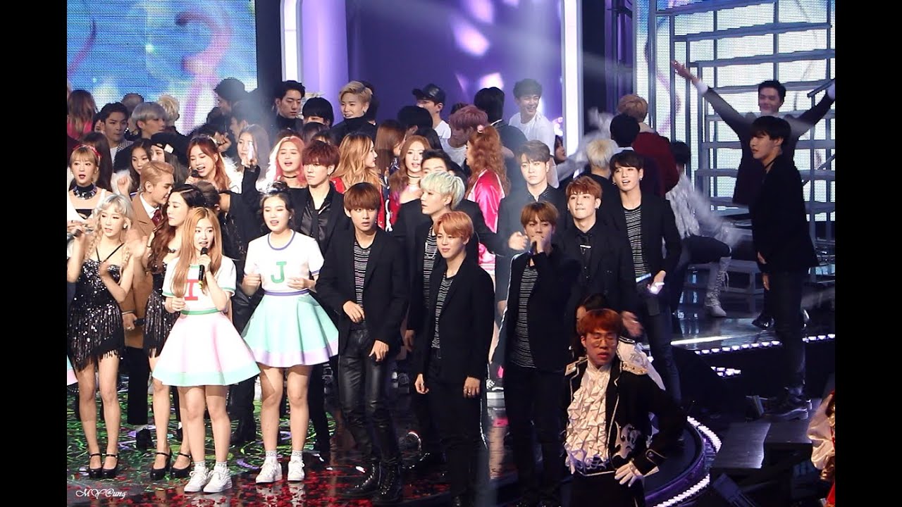 151231 MBC 가요대제전 Gayo Daejejeon - 방탄소년단 BTS - V dance with dancer