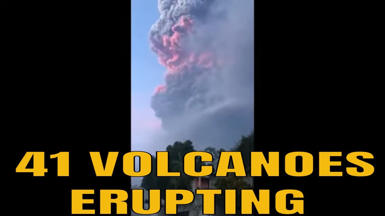 41 Volcanoes ERUPTING / Soufriere Volcano 2 HUGE Eruptions / Ebeko, Bagana, Quilotoa Volcanoes