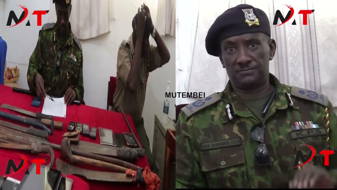 SHOCK AS POLICE IN MACHAKOS ARREST CRIMINALS WHO HAVE BEEN TERRORISING THE RESIDENTS!!