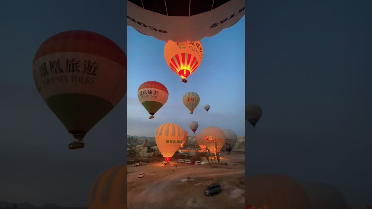 Hot Air Balloon Ride in Cappadocia, Turkey | #shortsyoutube #youtubeshorts #fyp