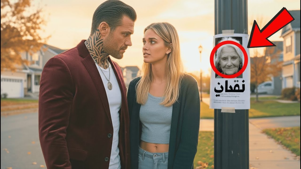 "هَذِهِ الْعَجُوزُ تَسْكُنُ مَعِي" قَالَتِ الْمَرْأَةُ لِلْمَافِيَا, ثُمَّ يَتْبَعُهَا وَيَكْتَشِفُ