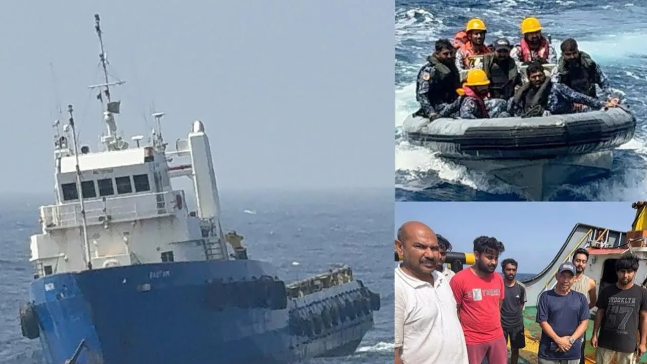Pakistan Navy rescues stranded vessel with Indian crew in Arabian Sea