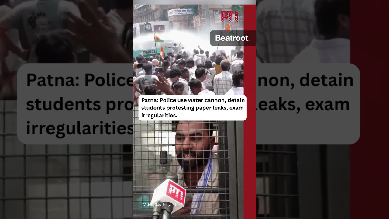 Thousands of students clashed with Bihar Police in Patna while protesting BPSC exam procedures.