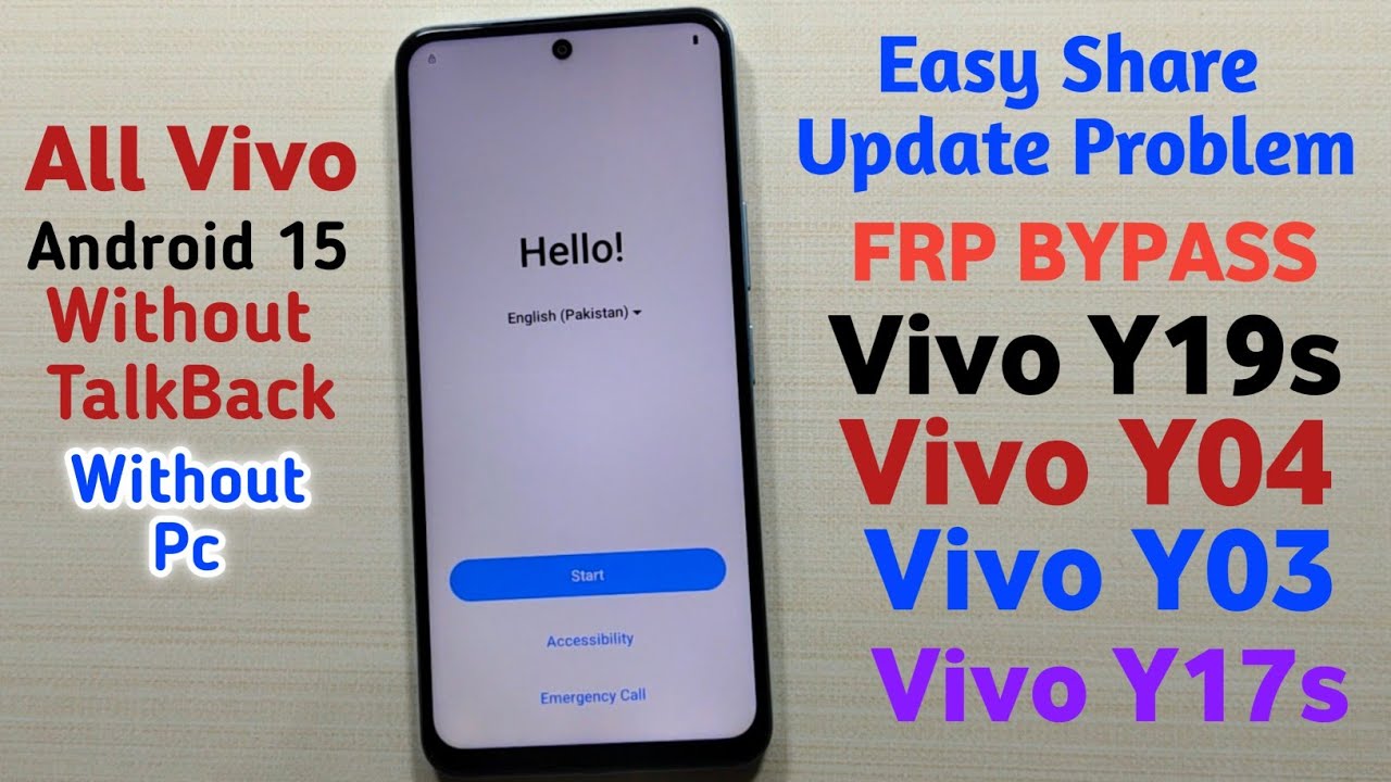 All Vivo Y19s-Y03-Y04 Frp bypass Without PC | All Vivo Easy Share Not Working | Vivo Google Account 