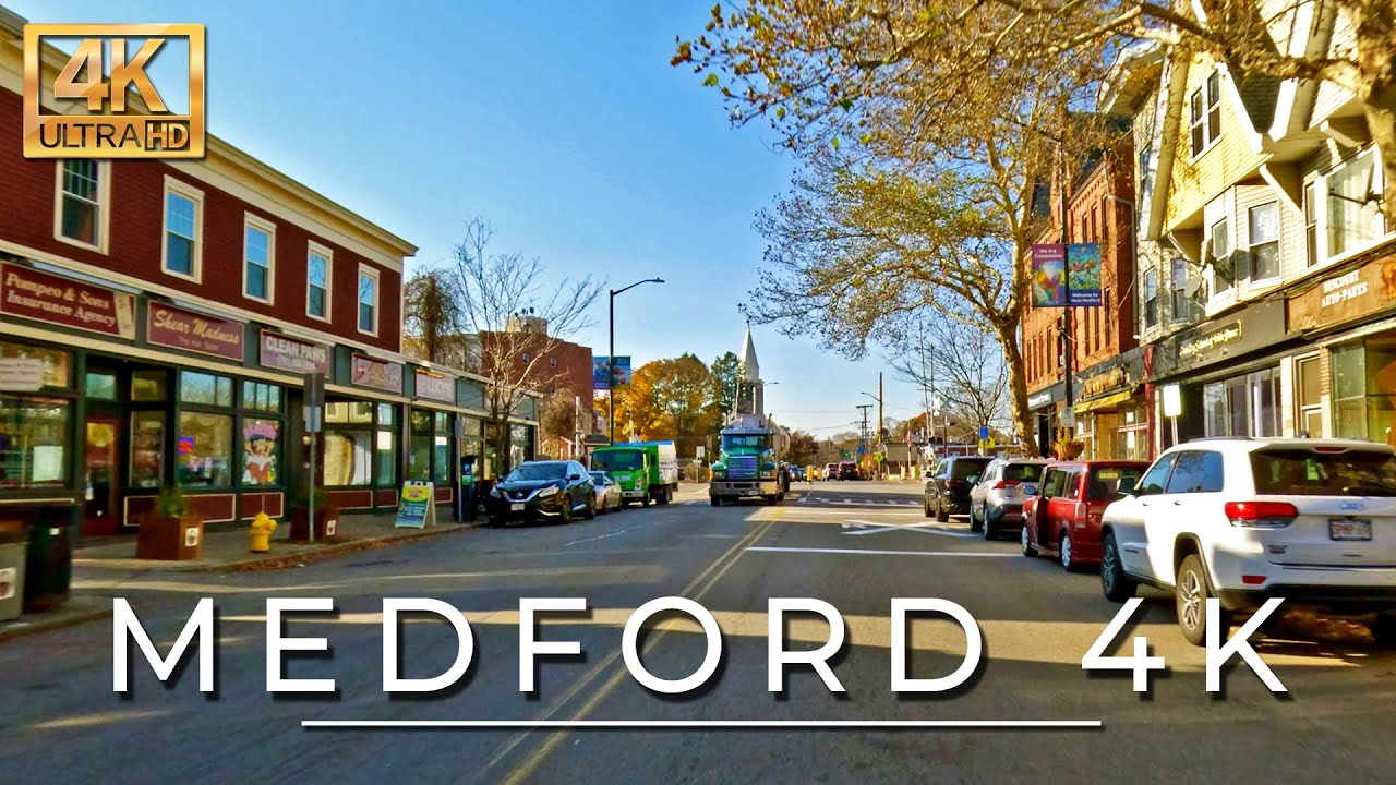 Medford, Massachusetts - 4k Driving Tour - #NewEngland #FallFoliage 2023