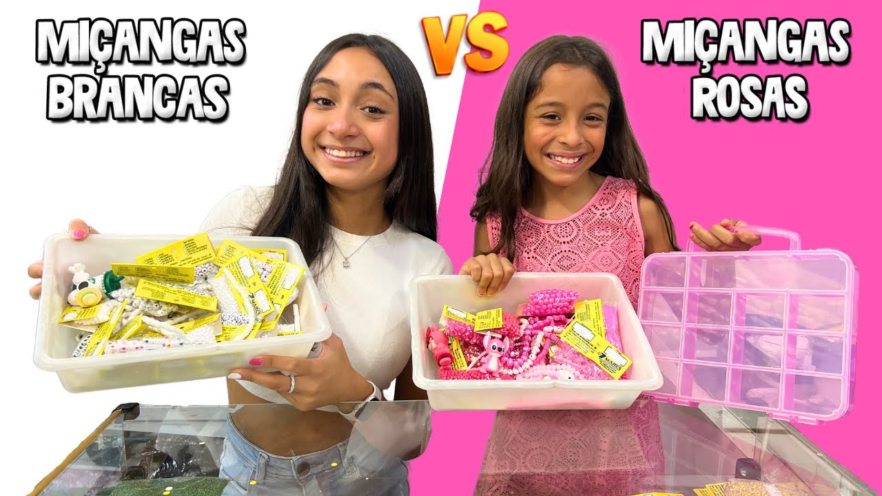DESAFIO COMPRANDO MIÇANGAS DA SUA COR EM 5 MINUTOS | O MUNDO DE LARISSA