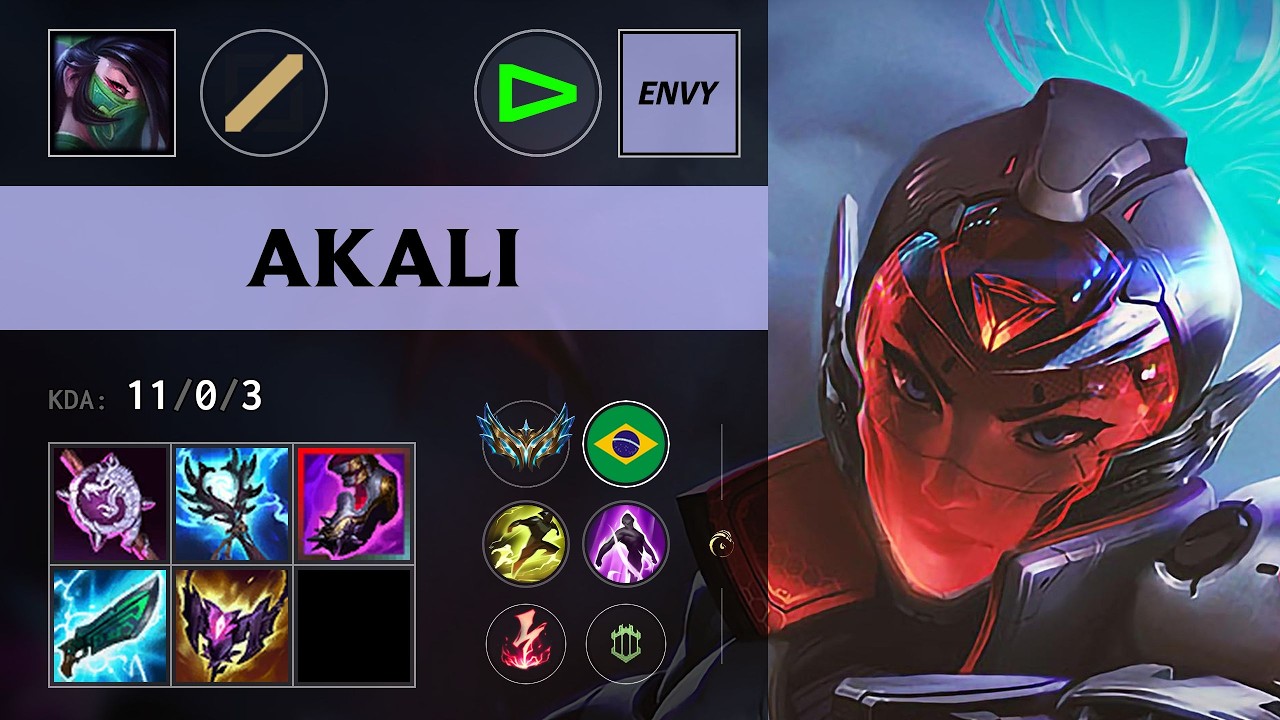 (LOUD Envy) Akali Mid vs Locke - BR Challenger Patch 26.13