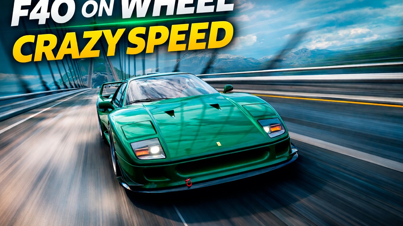 Я НЕ ДОЛЖЕН БЫЛ ЭТО ДЕЛАТЬ НА FERRARI F40… | Forza Horizon 5 Steering Wheel