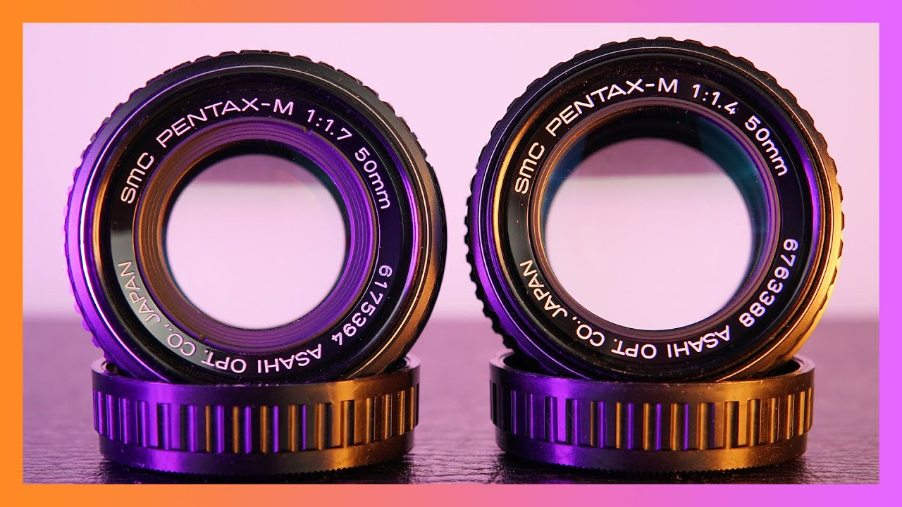 Asahi Pentax 50mm f1.4 VS f1.7 - vintage lens comparison