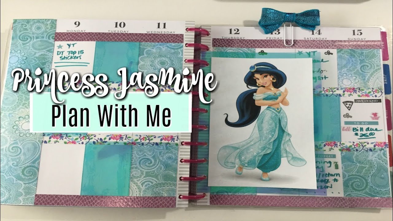 PLAN WITH ME | HAPPY PLANNER | Princess Jasmine Theme