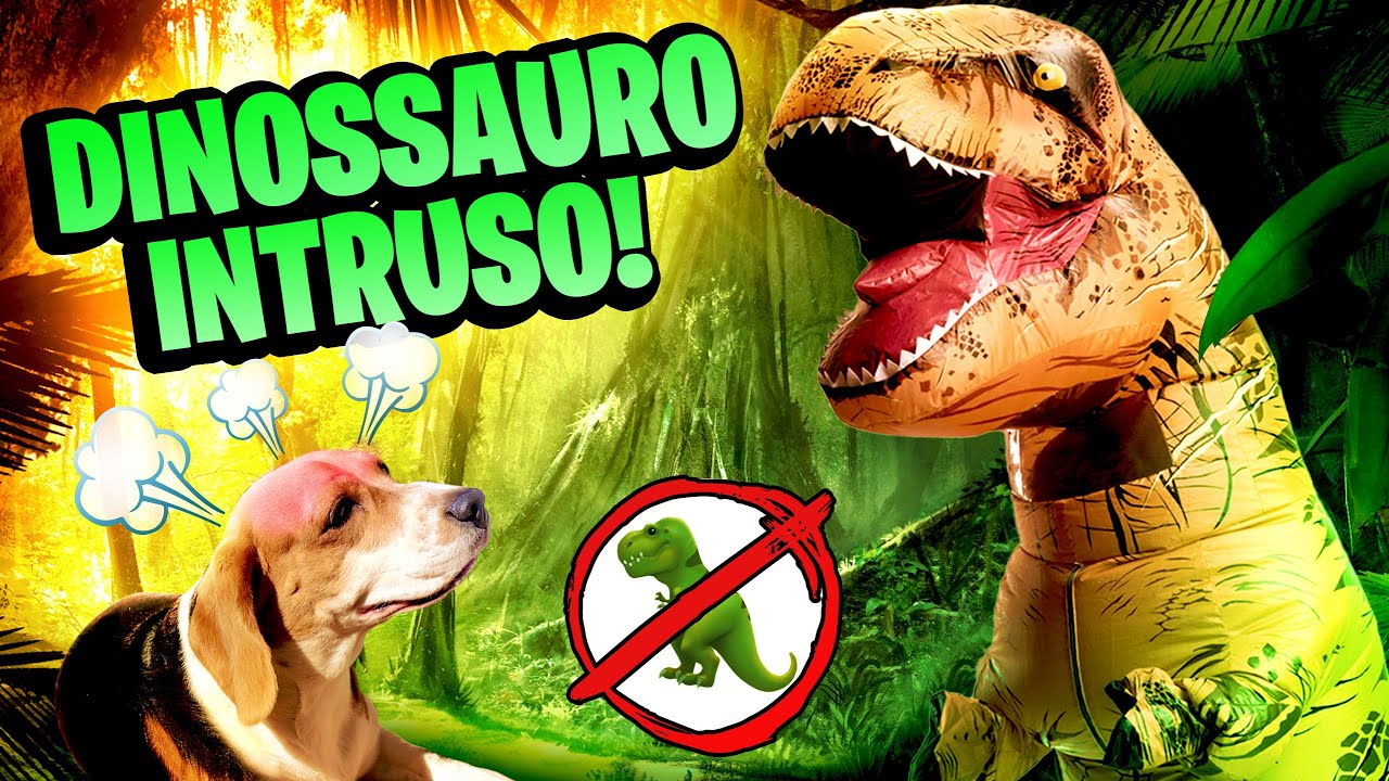 Dog vs Dinosaur Prank
