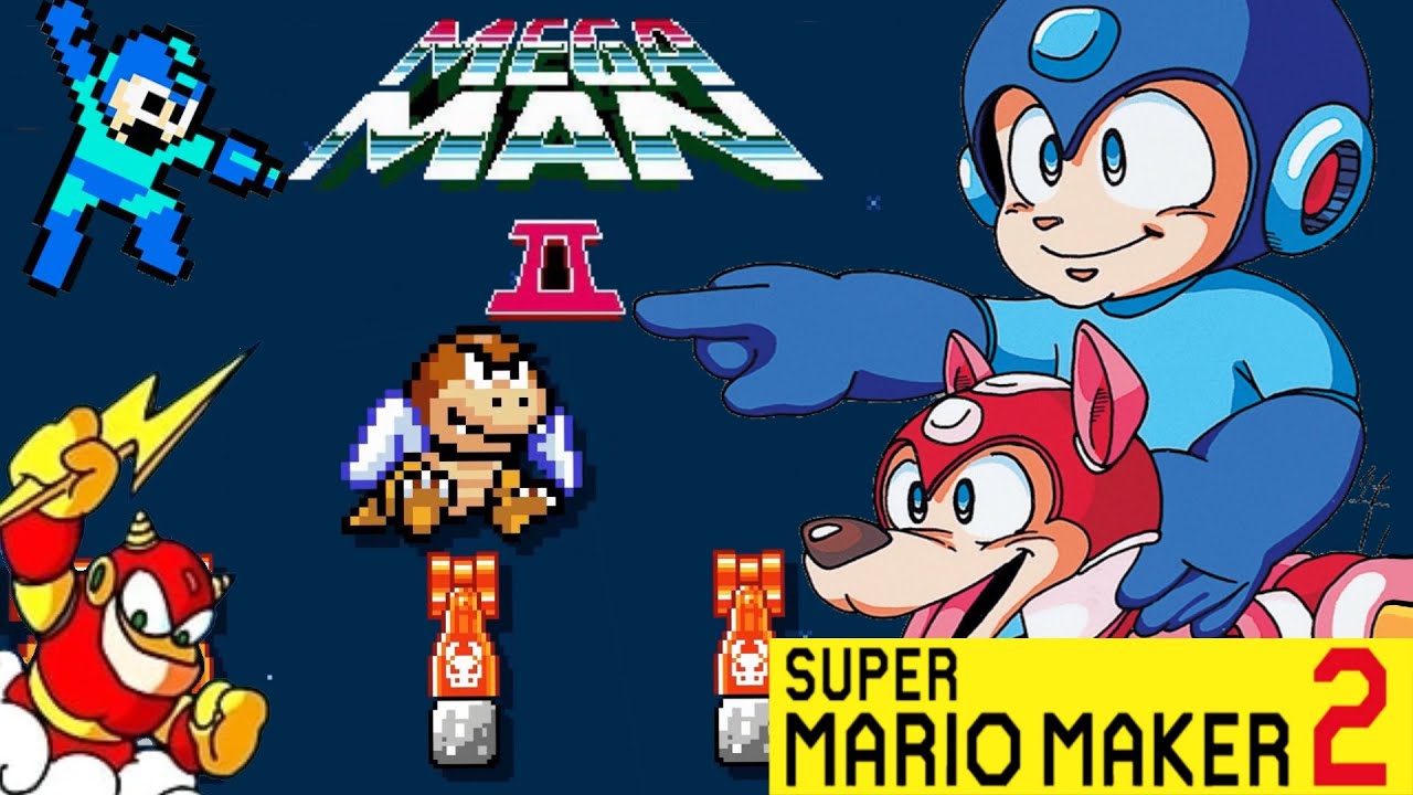 Super Mario Maker 2: Mega Man 2 (with MM2 Music) (FULL GAME)