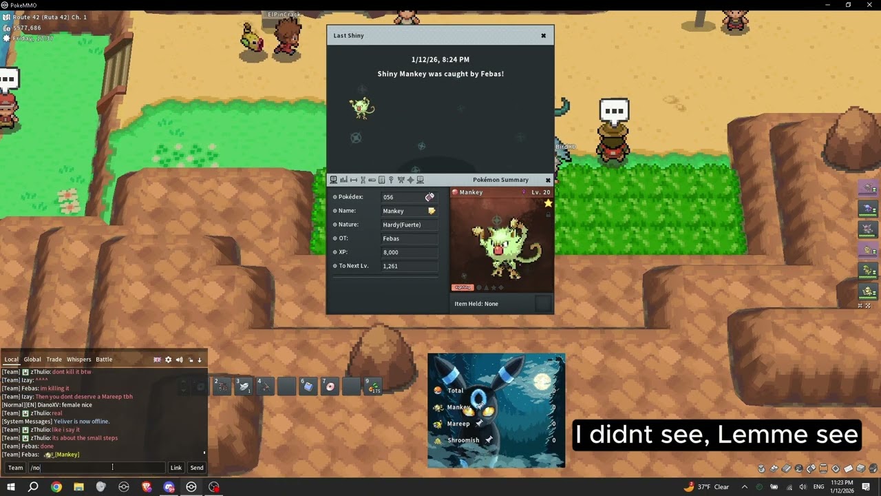 [Team ßr]Shiny mankey 58k Encounters, Phase 3...